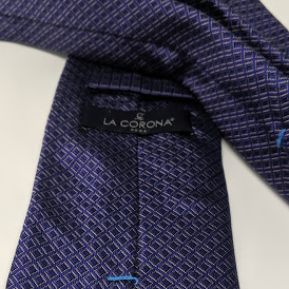 La Corona Roma silk tie hand made in Italy